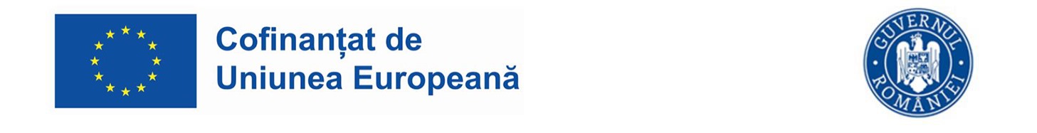 Proiect cofinanțat de Uniunea Europeană - logo Uniunea Europeană